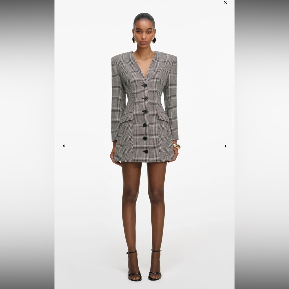 SELF-PORTRAIT
Check Blazer Mini Dress